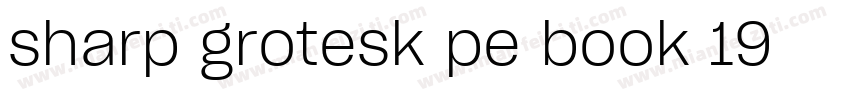 sharp grotesk pe book 19字体转换